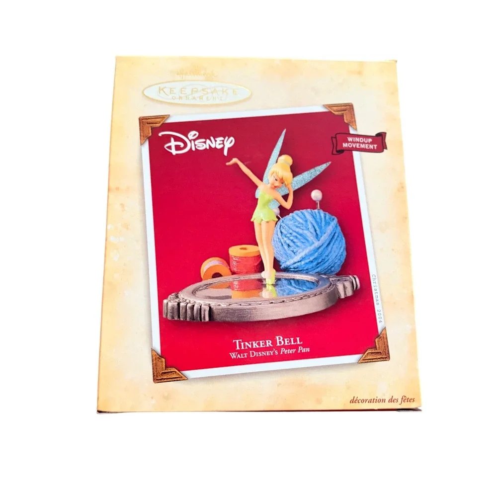 Hallmark Keepsake 2004 Disney Tinker Bell Peter Pan Windup Movement Ornament